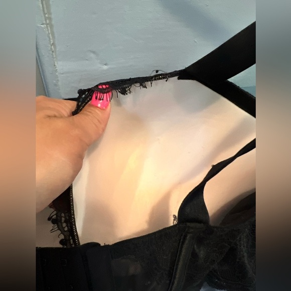 Victoria’s Secret Black Rhinestone Strap Pushup Corset Bra Top 38DD😍 - Picture 12 of 12